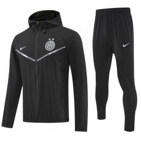 Inter Milan Zwarte Trainingsjack Capuchon 2025-26