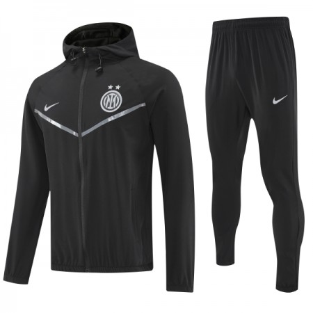 Inter Milan Zwarte Trainingsjack Capuchon 2025-26