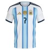Argentinië De Paul 7 Thuistenue World Cup 2026  - Kids