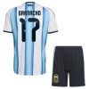 Argentinië Garnacho 17 Thuistenue World Cup 2026  - Kids