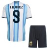 Argentinië J. Alvarez 9 Thuistenue World Cup 2026  - Kids