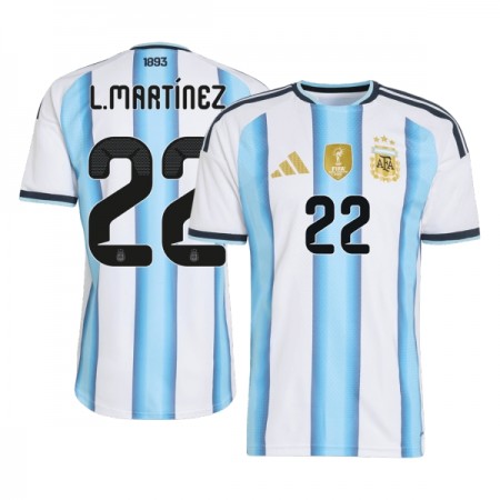Argentinië Lautaro Martinez 22 Thuisshirt World Cup 2026