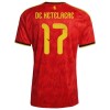 België De Ketelaere 17 Thuisshirt World Cup 2026