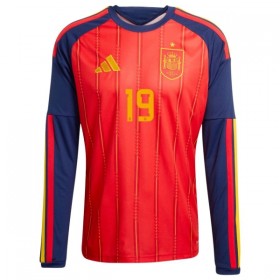 Spanje Lamine Yamal 19 Thuisshirt World Cup 2026 Lange Mouw