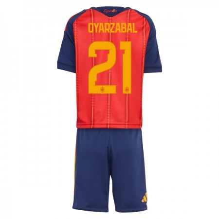 Spanje OYARZABAL 21 Thuistenue World Cup 2026 - Kids Spanje OYARZABAL 21 Thuistenue World Cup 2026 - Kids