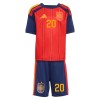 Spanje Pedri 20 Thuistenue World Cup 2026  - Kids