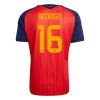 Spanje Rodrigo 16 Thuisshirt World Cup 2026
