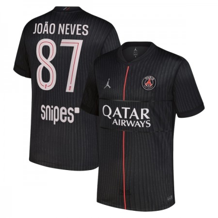 Paris Saint Germain Joao Neves 87 Jordan Vierde Shirt 2025-26