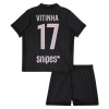 Paris Saint Germain Vitinha 17 Jordan Fourth Tenue 2025-26  - Kids