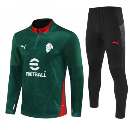 AC Milan Groene Trainings Sweatshirt Kwart-Zip 2025-26