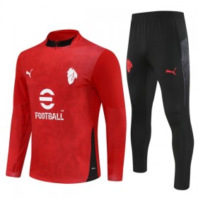 AC Milan Rode Trainings Sweatshirt Kwart-Zip 2025-26