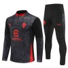 AC Milan Zwarte Trainings Sweatshirt Kwart-Zip 2025-26