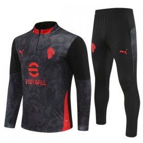 AC Milan Zwarte Trainings Sweatshirt Kwart-Zip 2025-26
