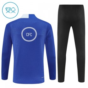 Chelsea Blauwe Trainings Sweatshirt Kwart-Zip 2025-26  - Kids