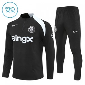 Chelsea Zwarte Trainings Sweatshirt Kwart-Zip 2025-26  - Kids