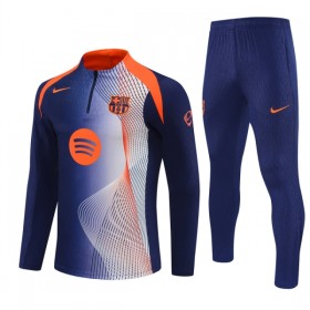 FC Barcelona Blauwe Trainings Sweatshirt Kwart-Zip 2025-26