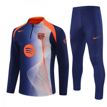 FC Barcelona Blauwe Trainings Sweatshirt Kwart-Zip 2025-26
