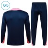 FC Barcelona Blauwe Trainings Sweatshirt Kwart-Zip 2025-26  - Kids