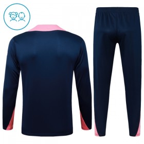 FC Barcelona Blauwe Trainings Sweatshirt Kwart-Zip 2025-26  - Kids
