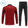 Feyenoord Rotterdam Rode Trainings Sweatshirt Kwart-Zip 2025-26  - Kids
