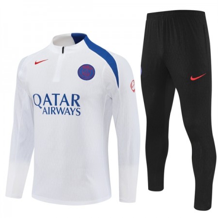 Paris Saint Germain Witte Trainings Sweatshirt Kwart-Zip 2025-26 Paris Saint Germain Witte Trainings Sweatshirt Kwart-Zip 2025-26