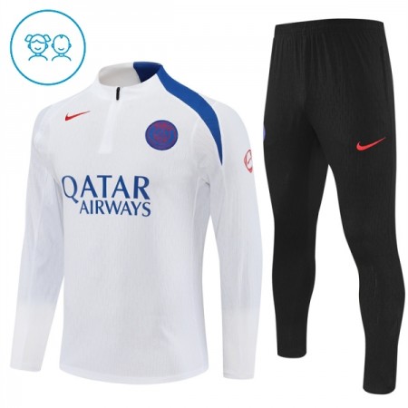 Paris Saint Germain Witte Trainings Sweatshirt Kwart-Zip 2025-26 - Kids Paris Saint Germain Witte Trainings Sweatshirt Kwart-Zip 2025-26 - Kids