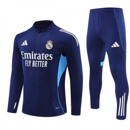 Real Madrid Navy Version Trainings Sweatshirt Kwart-Zip 2025-26