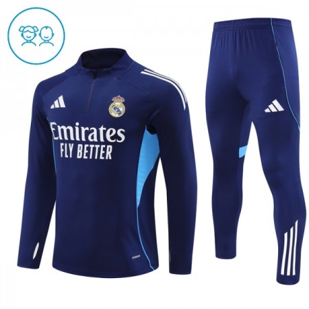 Real Madrid Navy Version Trainings Sweatshirt Kwart-Zip 2025-26 - Kids Real Madrid Navy Version Trainings Sweatshirt Kwart-Zip 2025-26 - Kids