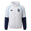 Argentinië Witte Trainingsjack Capuchon 2026-27