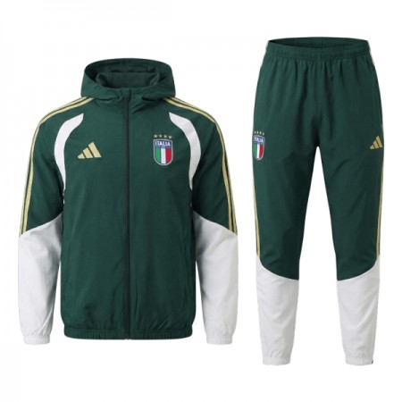 Italië Groene Trainingsjack Capuchon 2026-27 Italië Groene Trainingsjack Capuchon 2026-27