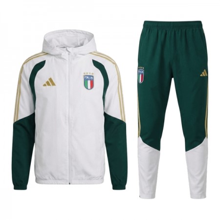Italië Witte Trainingsjack Capuchon 2026-27 Italië Witte Trainingsjack Capuchon 2026-27