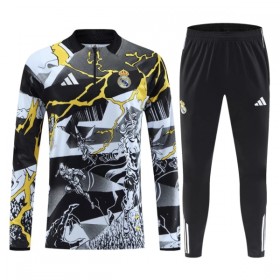 Real Madrid Marvel Zwarte Trainings Sweatshirt Kwart-Zip 2026-27