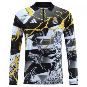 Real Madrid Marvel Zwarte Trainings Sweatshirt Kwart-Zip 2026-27