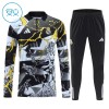 Real Madrid Marvel Zwarte Trainings Sweatshirt Kwart-Zip 2026-27  - Kids
