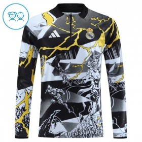 Real Madrid Marvel Zwarte Trainings Sweatshirt Kwart-Zip 2026-27  - Kids