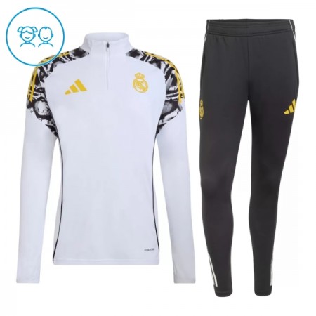 Real Madrid Witte Trainings Sweatshirt Kwart-Zip 2026-27  - Kids