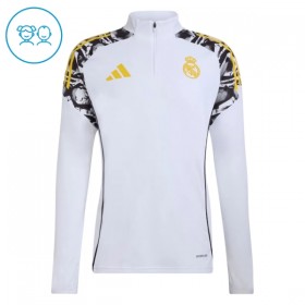 Real Madrid Witte Trainings Sweatshirt Kwart-Zip 2026-27  - Kids