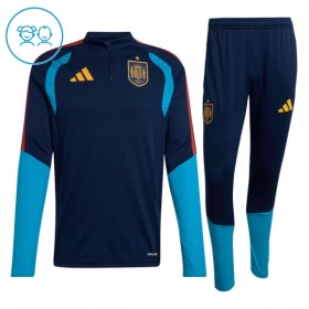 Spanje Navy Version Trainings Sweatshirt Kwart-Zip 2026-27 - Kids