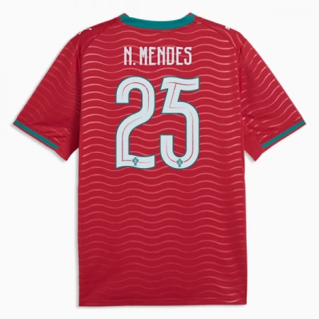 Portugal Nuno Mendes 25 Thuisshirt World Cup 2026