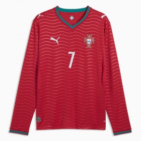 Portugal Ronaldo 7 Thuisshirt World Cup 2026 Lange Mouw