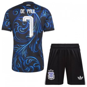 Argentinië De Paul 7 Uittenue World Cup 2026 - Kids