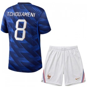 Frankrijk Tchouameni 8 Thuistenue World Cup 2026 - Kids