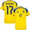 Zweden Gyokeres 17 Thuisshirt World Cup 2026