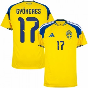 Zweden Gyokeres 17 Thuisshirt World Cup 2026