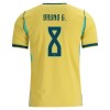 Brazilië Bruno Guimaraes 8 Thuisshirt World Cup 2026 Brazilië Bruno Guimaraes 8 Thuisshirt World Cup 2026