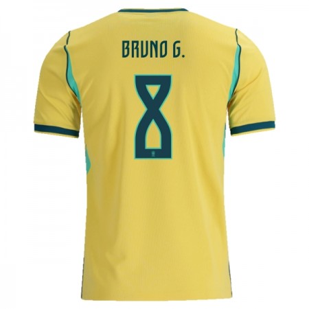 Brazilië Bruno Guimaraes 8 Thuisshirt World Cup 2026 Brazilië Bruno Guimaraes 8 Thuisshirt World Cup 2026