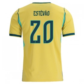 Brazilië Estevao 20 Thuisshirt World Cup 2026