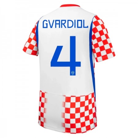 Kroatië Gvardiol 4 Thuisshirt World Cup 2026