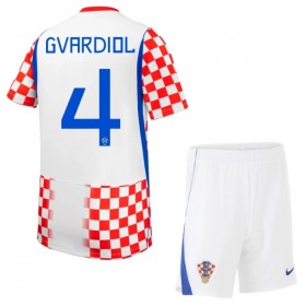 Kroatië Gvardiol 4 Thuistenue World Cup 2026  - Kids
