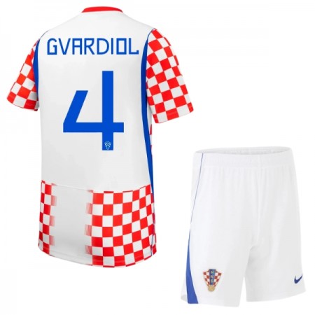 Kroatië Gvardiol 4 Thuistenue World Cup 2026 - Kids Kroatië Gvardiol 4 Thuistenue World Cup 2026 - Kids